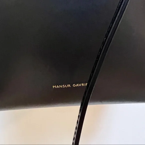 COPY - Mansur Gavriel black/gold mini bucket bag - Picture 3 of 16